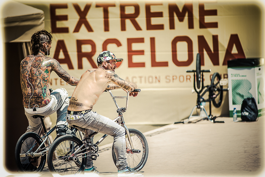 Riders tatuados en una competición EXTREME BARCELONA